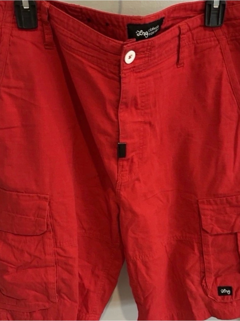 LNG Red Cargo Shorts